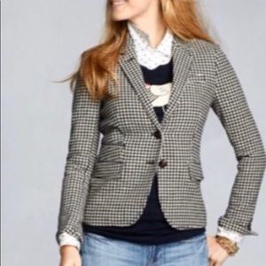 BNWOT J. Crew Houndstooth Wool Blazer.
